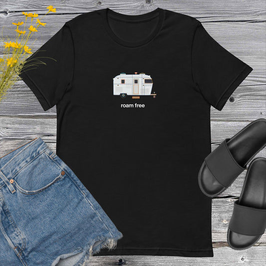 Retro Camper Graphic Womens T-Shirt